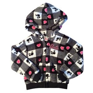 Barbie Girls Cozy Zip-Up Jacket Size 4